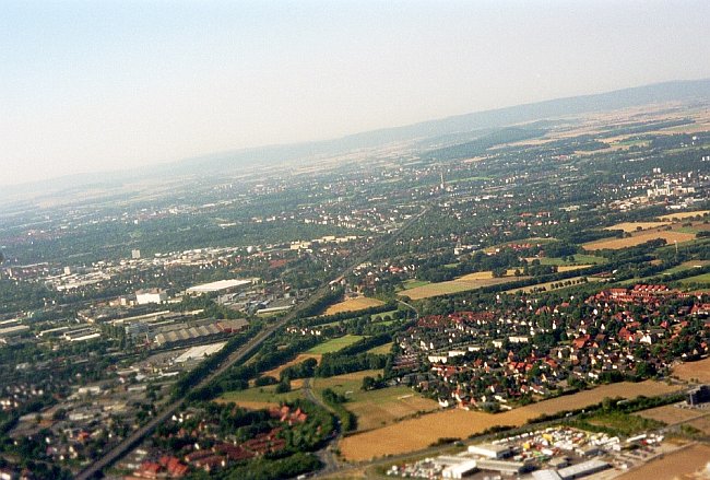 Luftbild Blick Richtung Nord-West auf Hannover