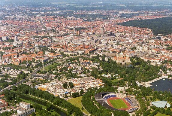 Luftbild der Schtzenplatz von Hannover